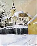 Šid Church on the painting of Sava Šumanović