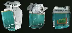 Used cigarette boxes