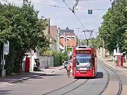 Tram in Schkopau, near Merseburg