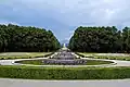 The central axis across the Latona fountain to Chiemsee mimics the Versailles view to the Grand Canal.