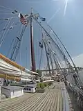 Deck of Denis Sullivan during Tall Ships Buffalo, New York July 7, 2019