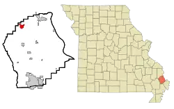 Location of Chaffee, Missouri