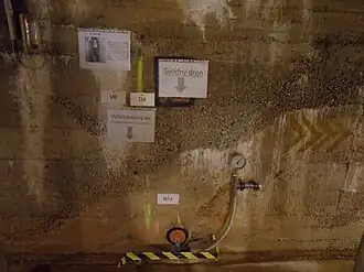 Some of the monitoring equipment inside the corridor