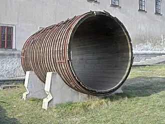 In front of the castle