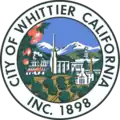 Official seal of Whittier, California