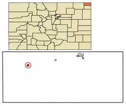 Location within Sedgwick County and Colorado