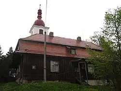 View towards the Church of All Saints
