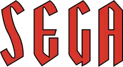 The word "Sega" in a red-colored text