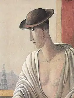 Selbstbildnis in Brüssel, 60 cm × 70 cm, Öl, Leinwand, 1986