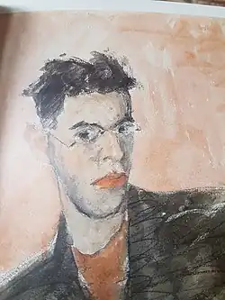 Self-portrait by ghetto artist Peter Kien