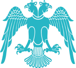 The double-headed eagle as used by the Great Seljuk Empire and the Seljuk Sultanate of Rome; used variously by the Ottoman Empire, Ayyubid dynasty, and Mamluk Sultanate