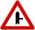 I-28.1 Intersection on a priority road with a non-priority road from right