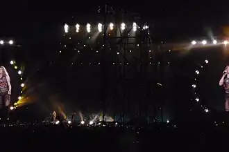 Shakira fans during her concert "El Dorado World Tour" in 2018