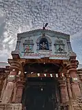 Entrance of the temple with new roof on the top.