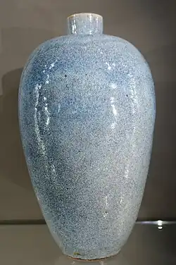 Meiping vase with imitation Jun glaze, 19th century, British Museum