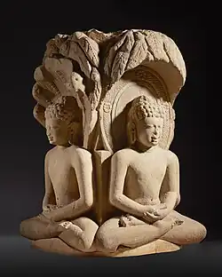 Jain shrine with Rishabhanatha, Parshvanatha, Neminatha, and Mahavira, 6th century