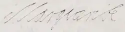 Marguerite of Lorraine's signature