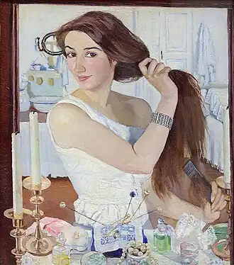 Zinaida Serebriakova, At the Dressing-Table (1909), was among the first female Ukrainian painters of distinction.