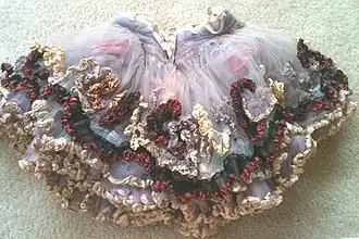 Purple and gold Skirt designed by Barbara Karinska for the New York City Ballet’s production of "Western Symphony".