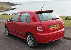 Fabia vRS hatchback (facelift; rear view)