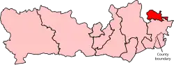 Location of the Slough constituency in Berkshire after the 2023 boundary review