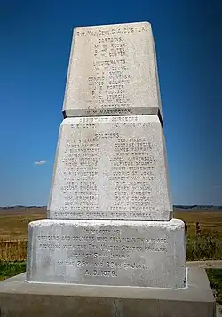 Memorial Marker as seen from the east