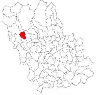 Location in Prahova County