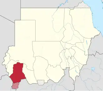 Location in Sudan