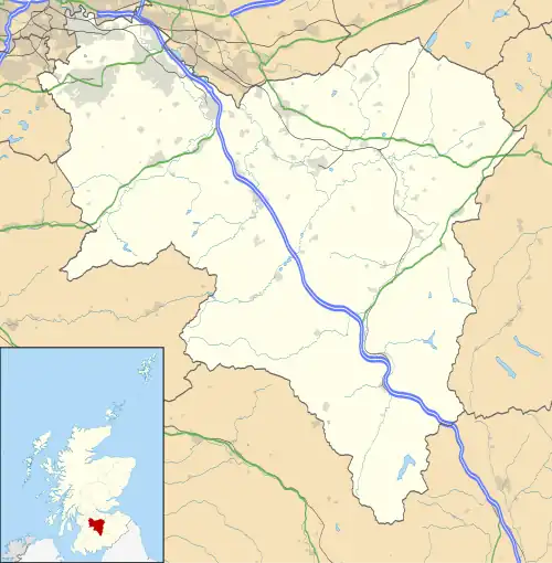 Carnwath is located in South Lanarkshire