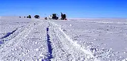 A road made of snow