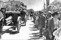 Soviet artillery units in passing through Tabriz, 1940s