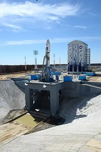 Site 1S with Soyuz-2.1a "Mikhail Lomonosov", 2016