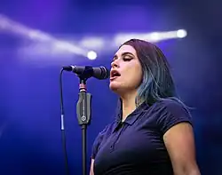 LaPlante performing with Spiritbox in 2022