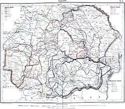 The extension of the Moldovan characteristic isoglosses (1908)