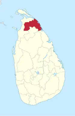Location within Sri Lanka