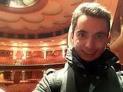 Stéphane Tétreault at the Brighton Dome after performing with the London Philharmonic Orchestra