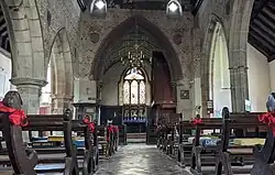 The church interior