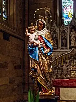 Statue of Our Lady, Help of Christians in the cathedral