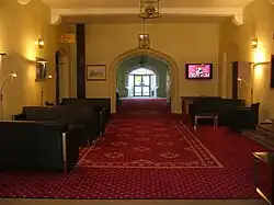 Inside the cloisters of Saint David's Building.