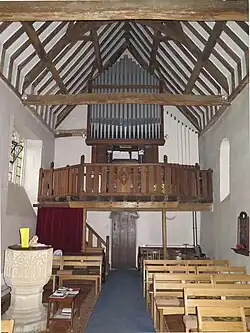 Organ loft St Lawrence's Church, North Hinksey