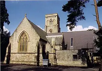 The church as seen from the east.