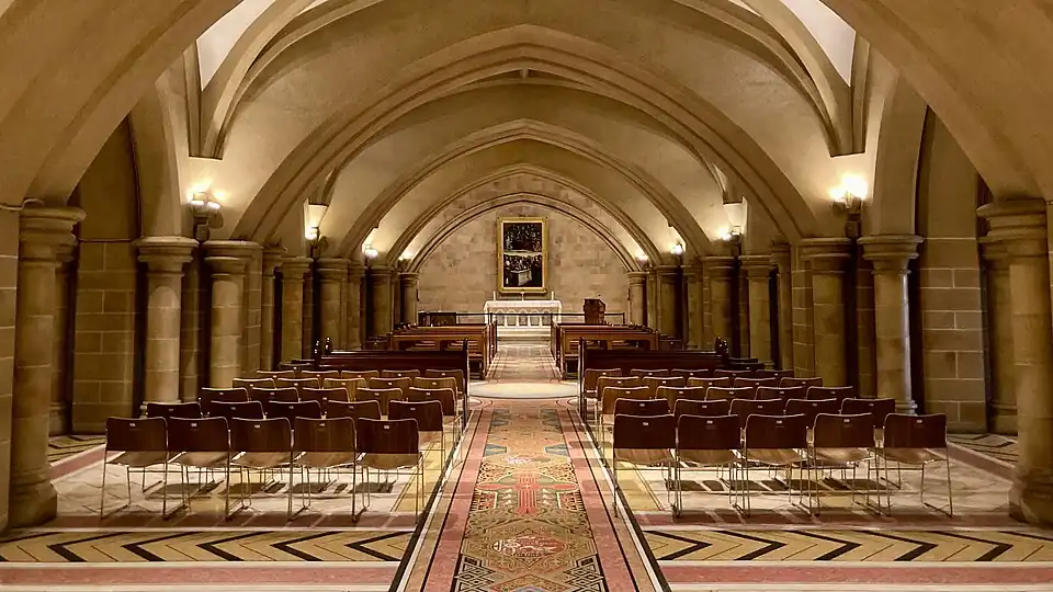 The central section in the underground crypt.