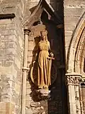 Lower niche statue, tower