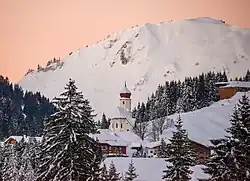 Church St. Nikolaus in the winter
