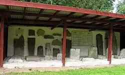 Pre-Norman stones at St Teilo Churchyard, Merthyr Mawr