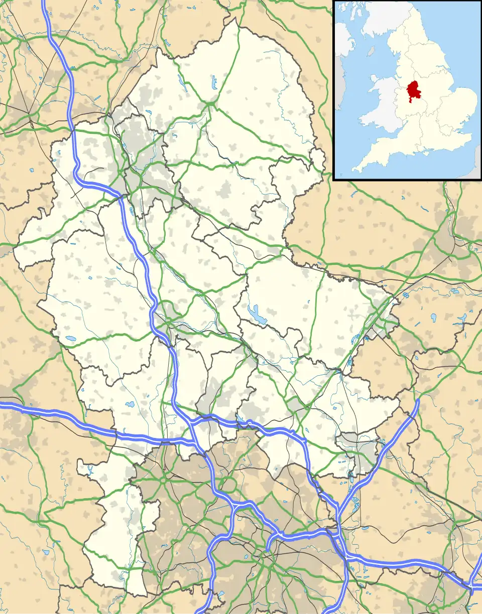 Burslem is located in Staffordshire