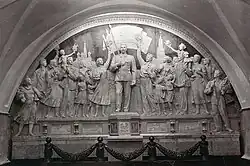 Stalin relief at Taganskaya metro station in 1949