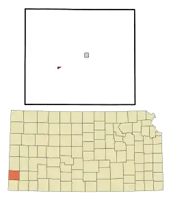 Location with Stanton County and Kansas