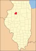 Stark County at the time of its creation in 1839