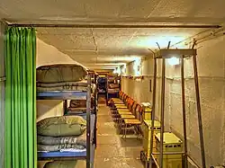 Sleeping room with 24 beds